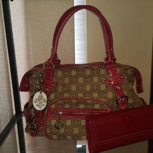 Kathy Van Zeeland purse w/ matching wallet